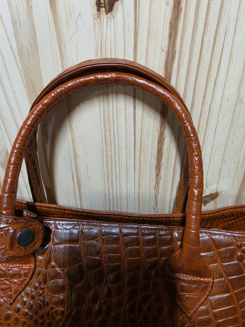 Genuine Ameican Alligator Leather Tote Bag New Unused - Picture 3 of 12